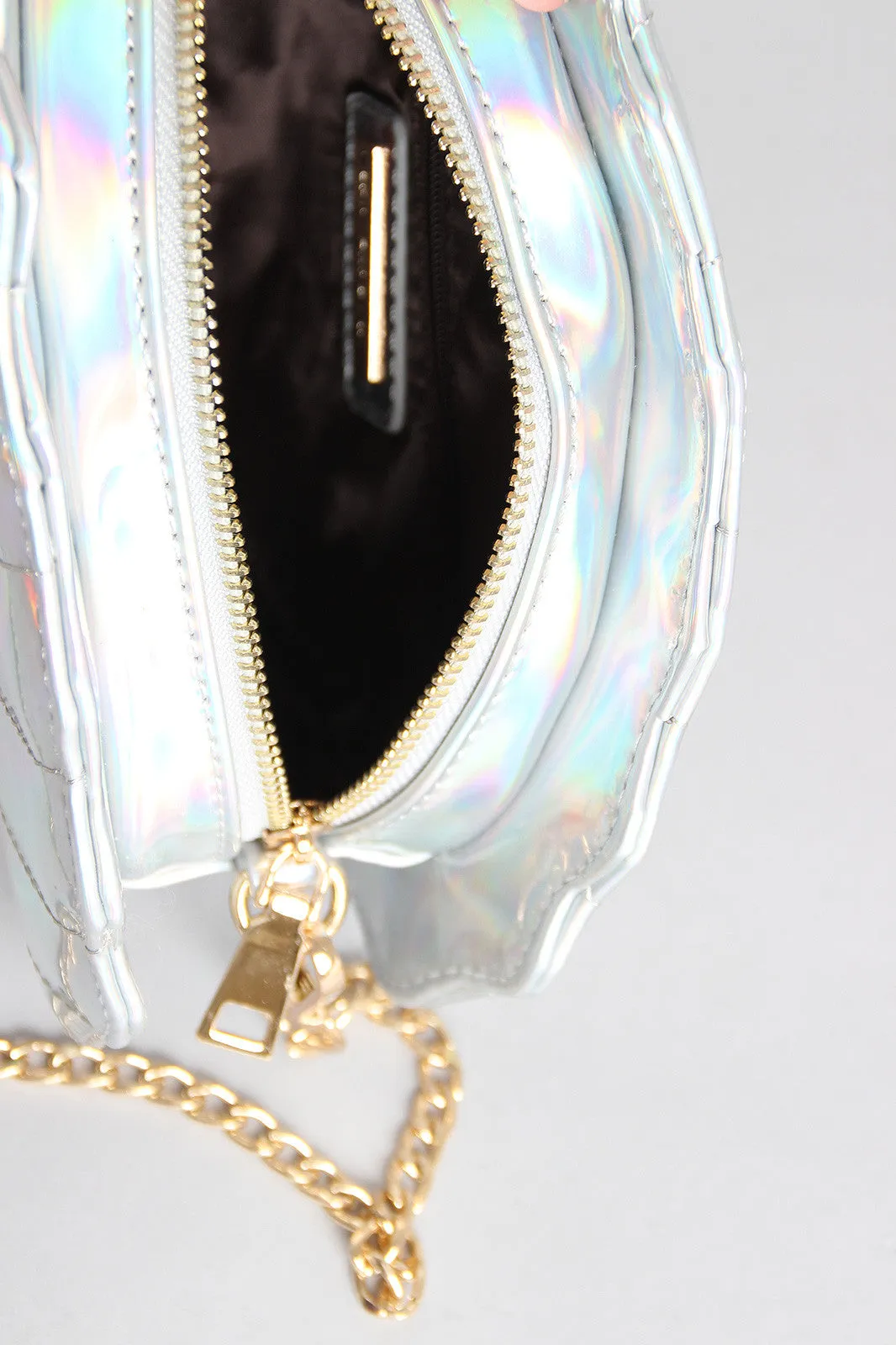 Hologram Seashell Statement Bag