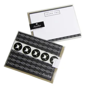 Hunt Seat Paper Co. "Thank You" Notecard Set in 10 Pack