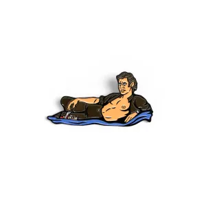 Jeff Goldblum Chaos Theorist Enamel Pin