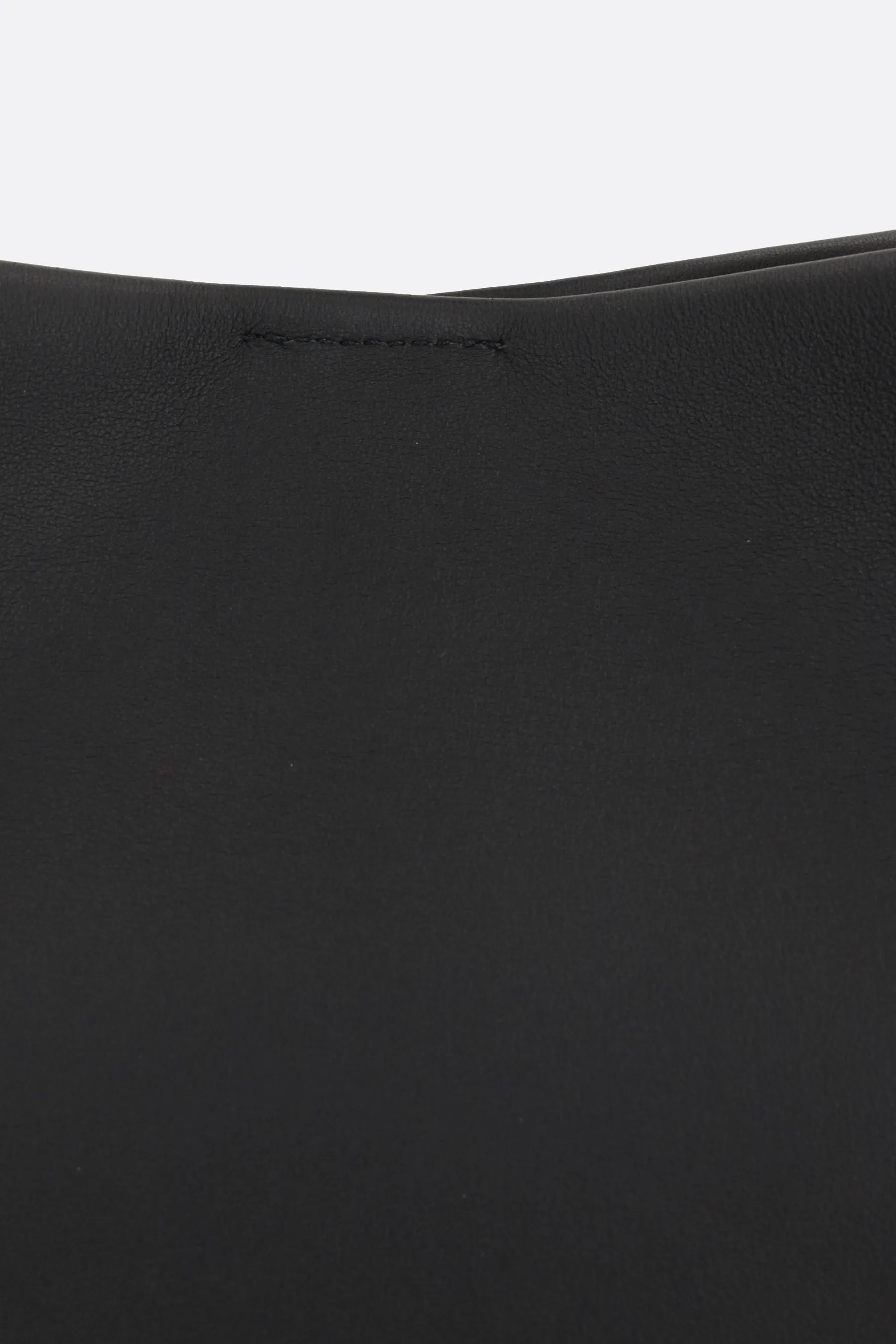 Knotted Smooth Leather Hobo Bag