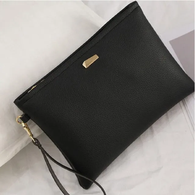 Ladybabag Fashion Women Day Clutches 3 Color Solid Clutch Bag