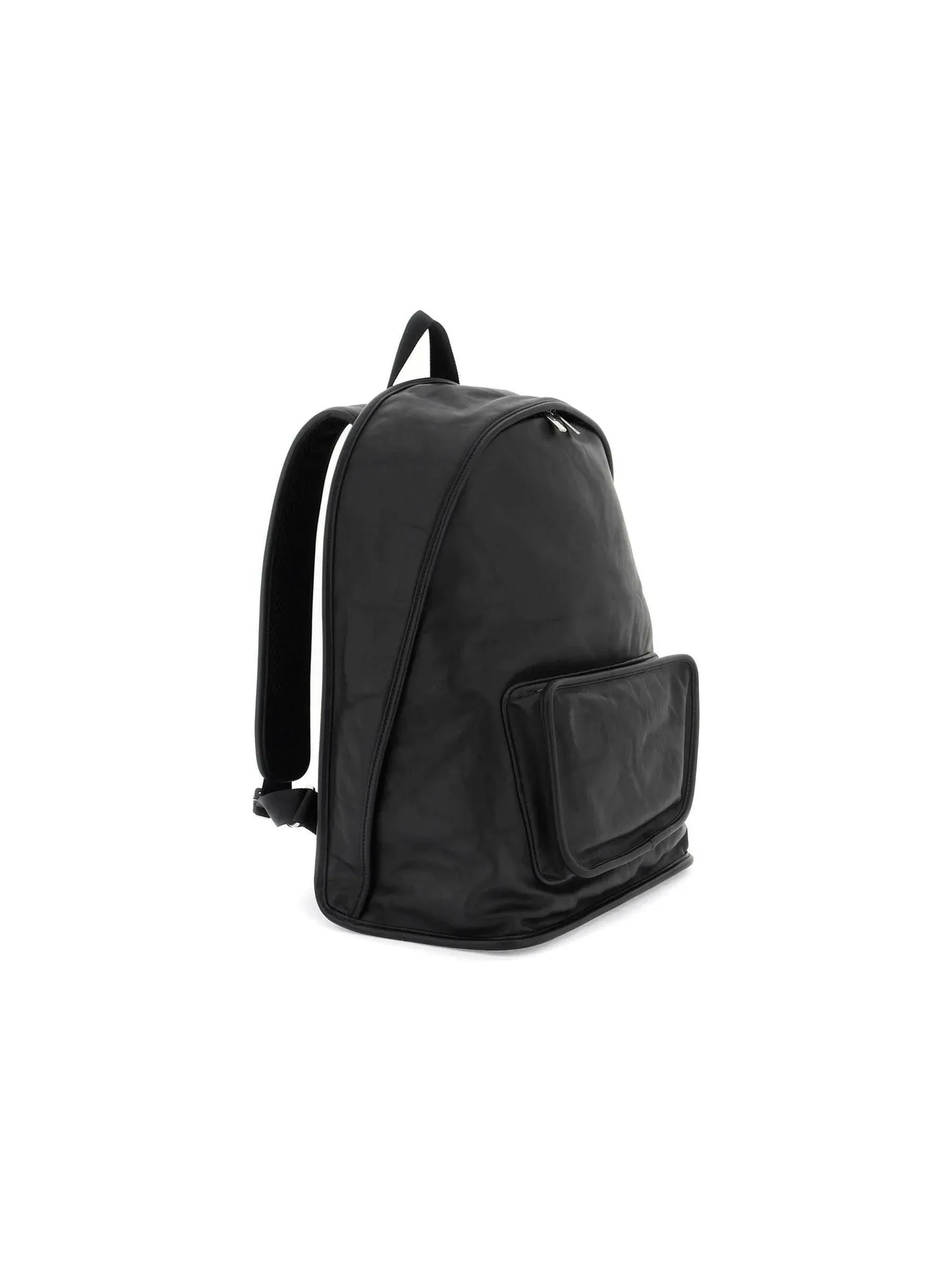 Large Shield Leather Backpack