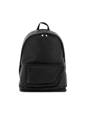 Large Shield Leather Backpack