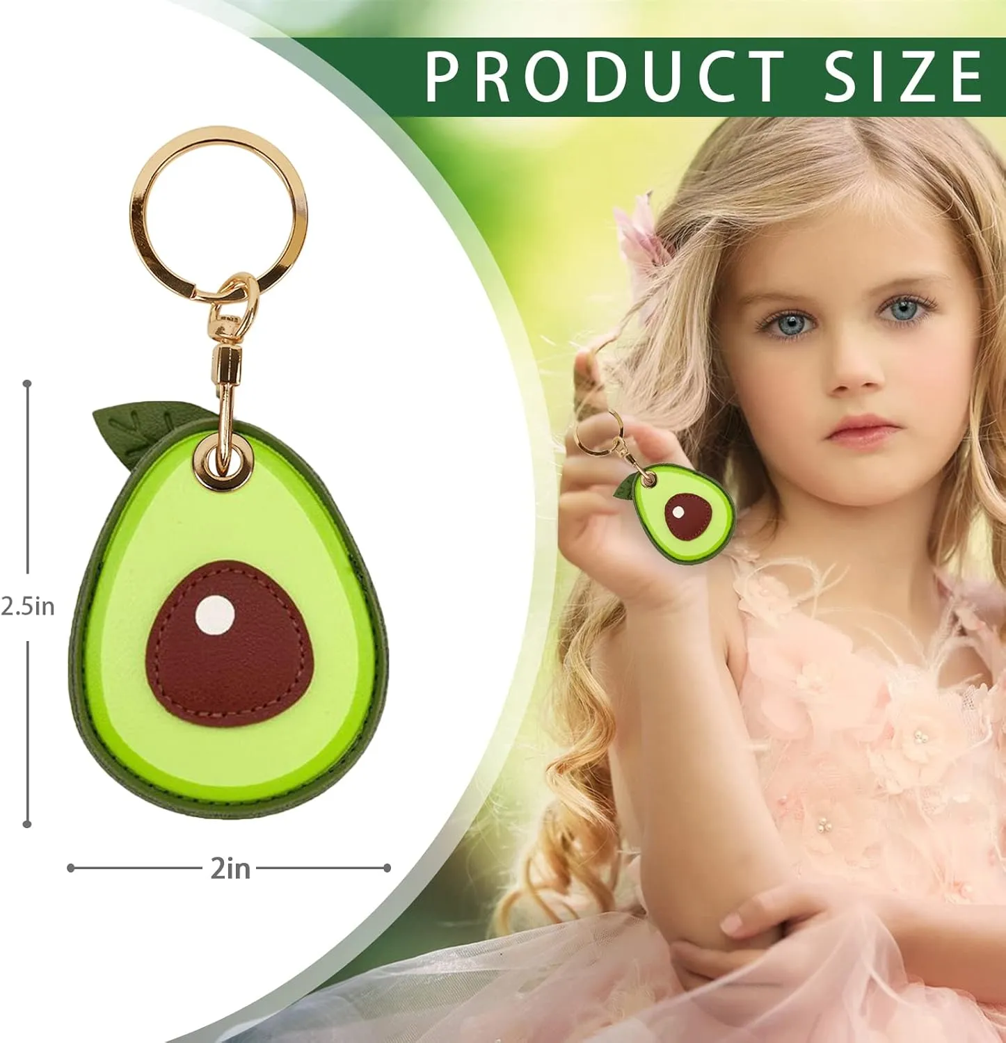 Leather Keychain Case Holder Compatible with Apple AirTag, GPS Airtag Keychain Finder Tracker with Key Ring, Anti-Scratch Protective Air Tag Cover
