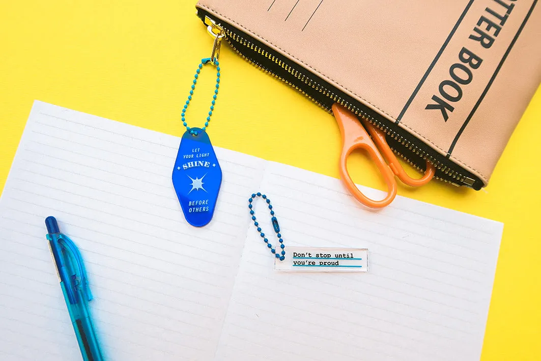 Let Your Light Shine Keychain Charm