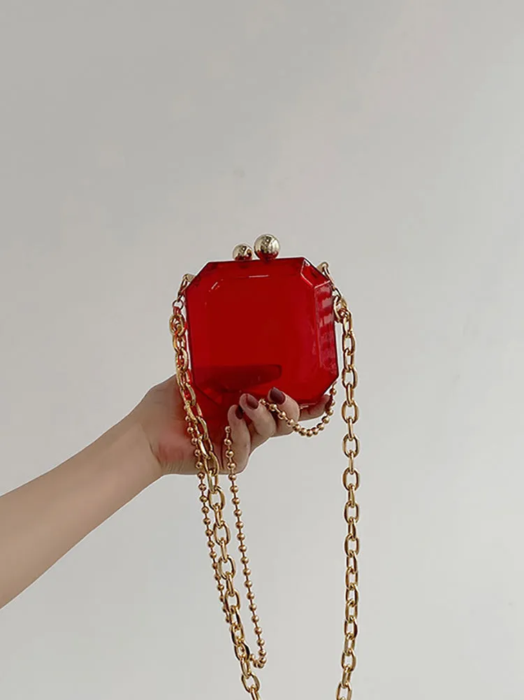 Lipstick Design Graceful Chain Novelty Bag