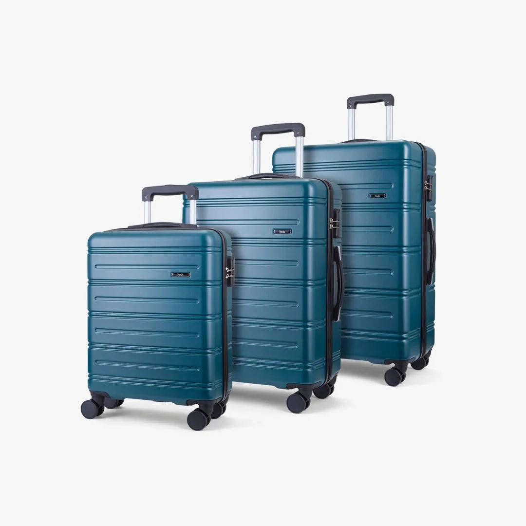 Lisbon Set of 3 Suitcases in Pine Green
