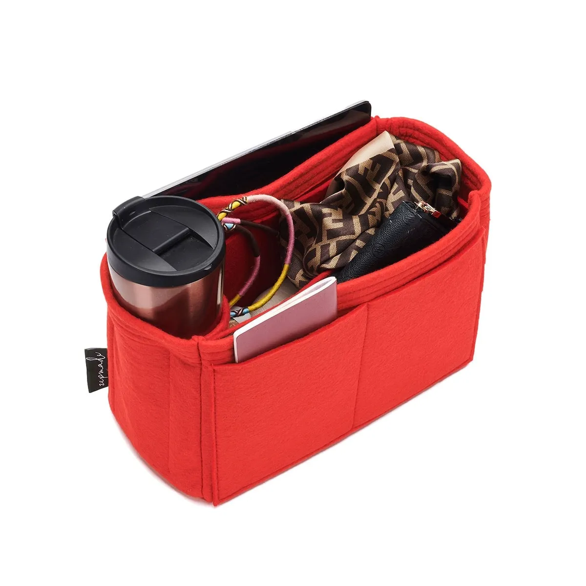 Louis Vuitton Graceful Organizer Insert, Bag Organizer with Single Bottle Holder and Exterior Pockets