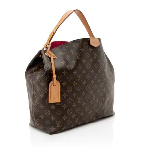 Louis Vuitton Monogram Canvas Graceful MM Hobo (SHF-19917)