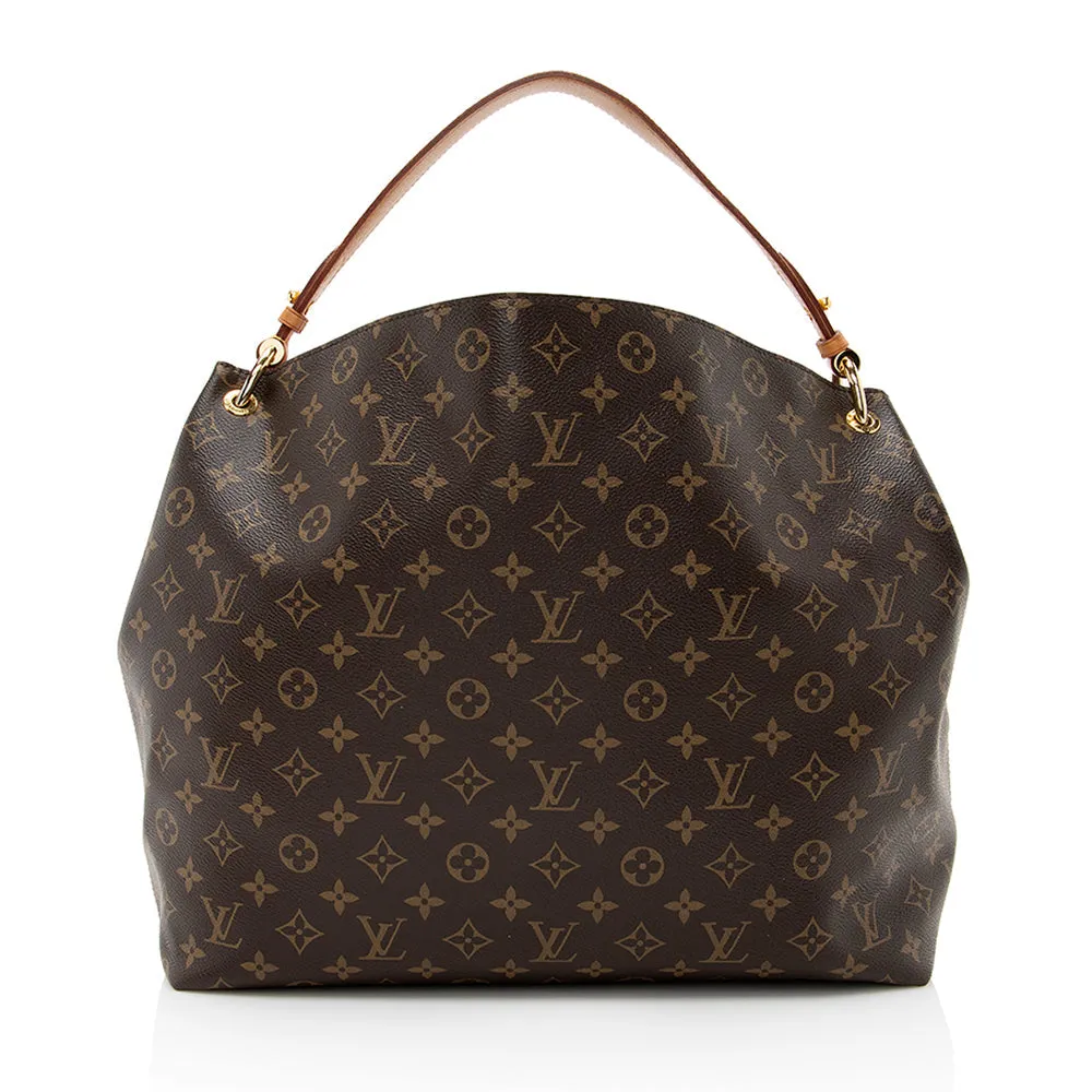 Louis Vuitton Monogram Canvas Graceful MM Hobo (SHF-19917)
