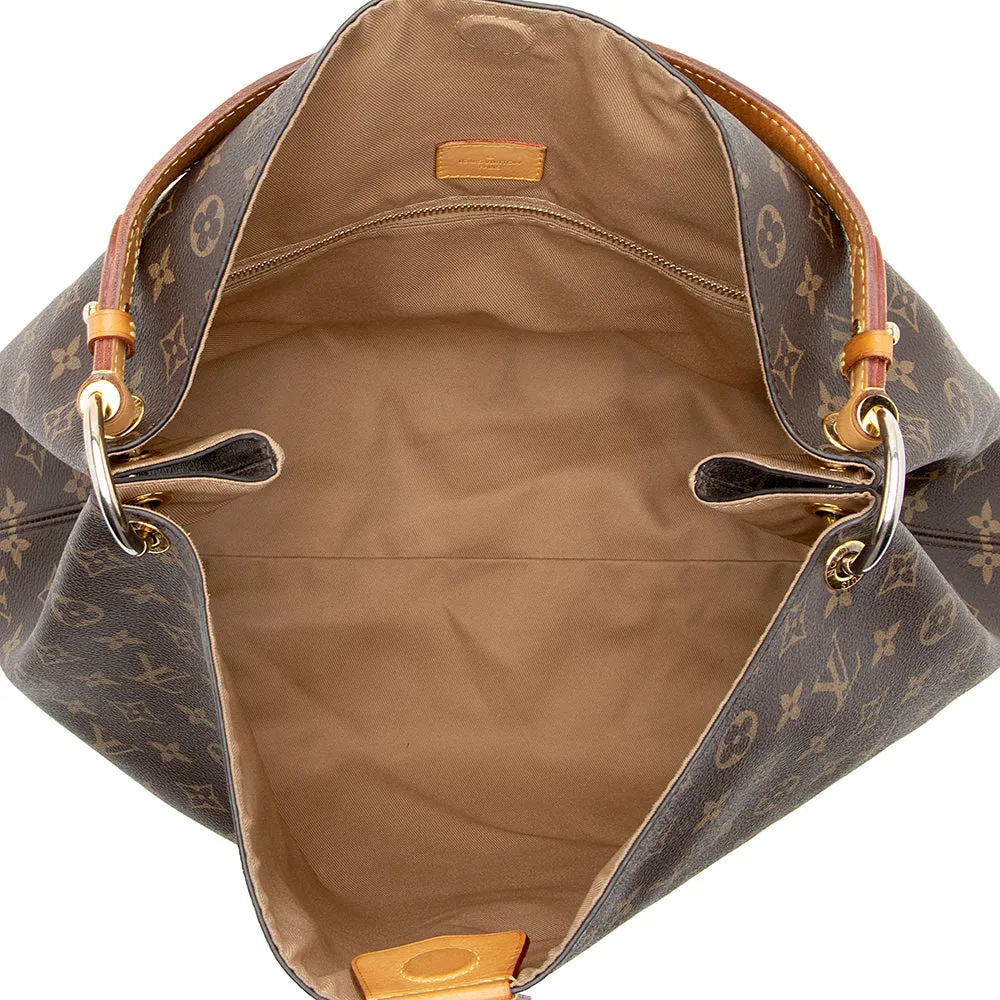Louis Vuitton Monogram Canvas Graceful MM Hobo (SHF-20173)