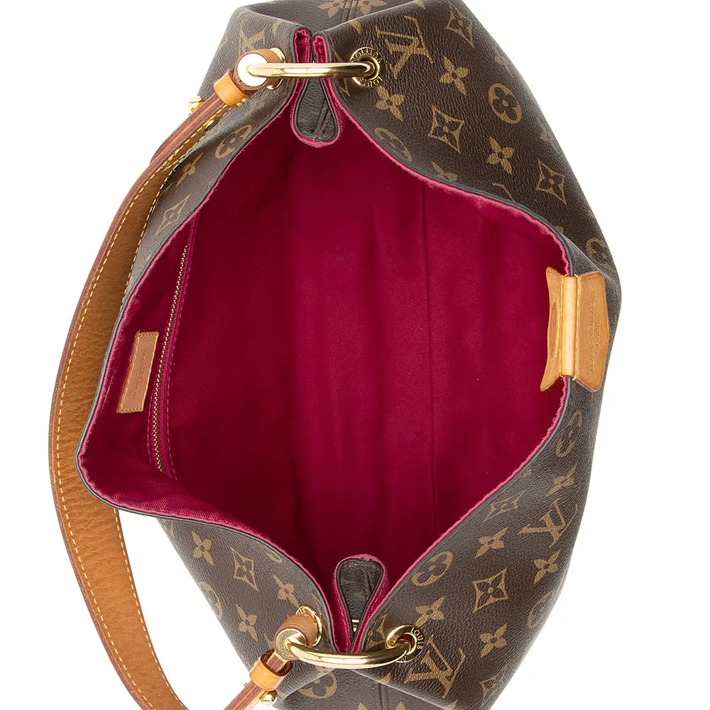 Louis Vuitton Monogram Canvas Graceful PM Hobo (SHF-19963)