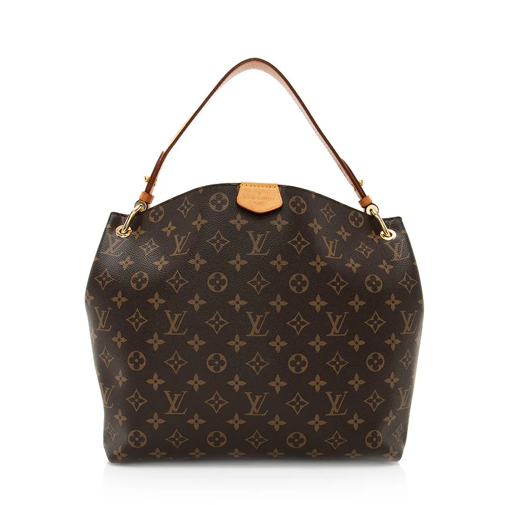 Louis Vuitton Monogram Canvas Graceful PM Hobo (SHF-19963)