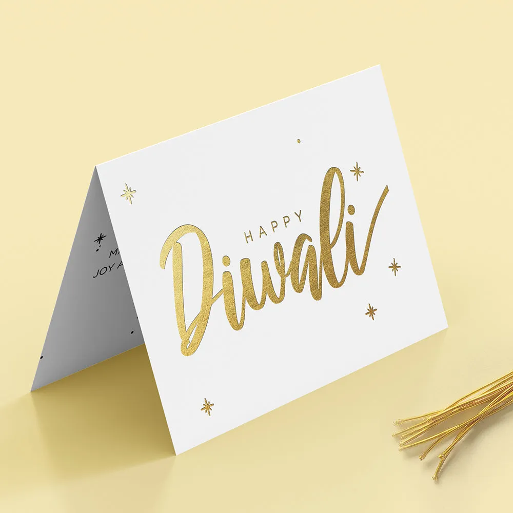 Luxury Gold Foil Greeting Card - Happy Diwali