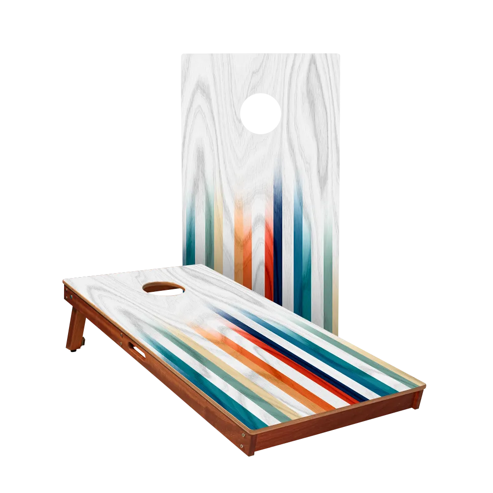 Multi Faded Stripes Sig Pro Cornhole Boards