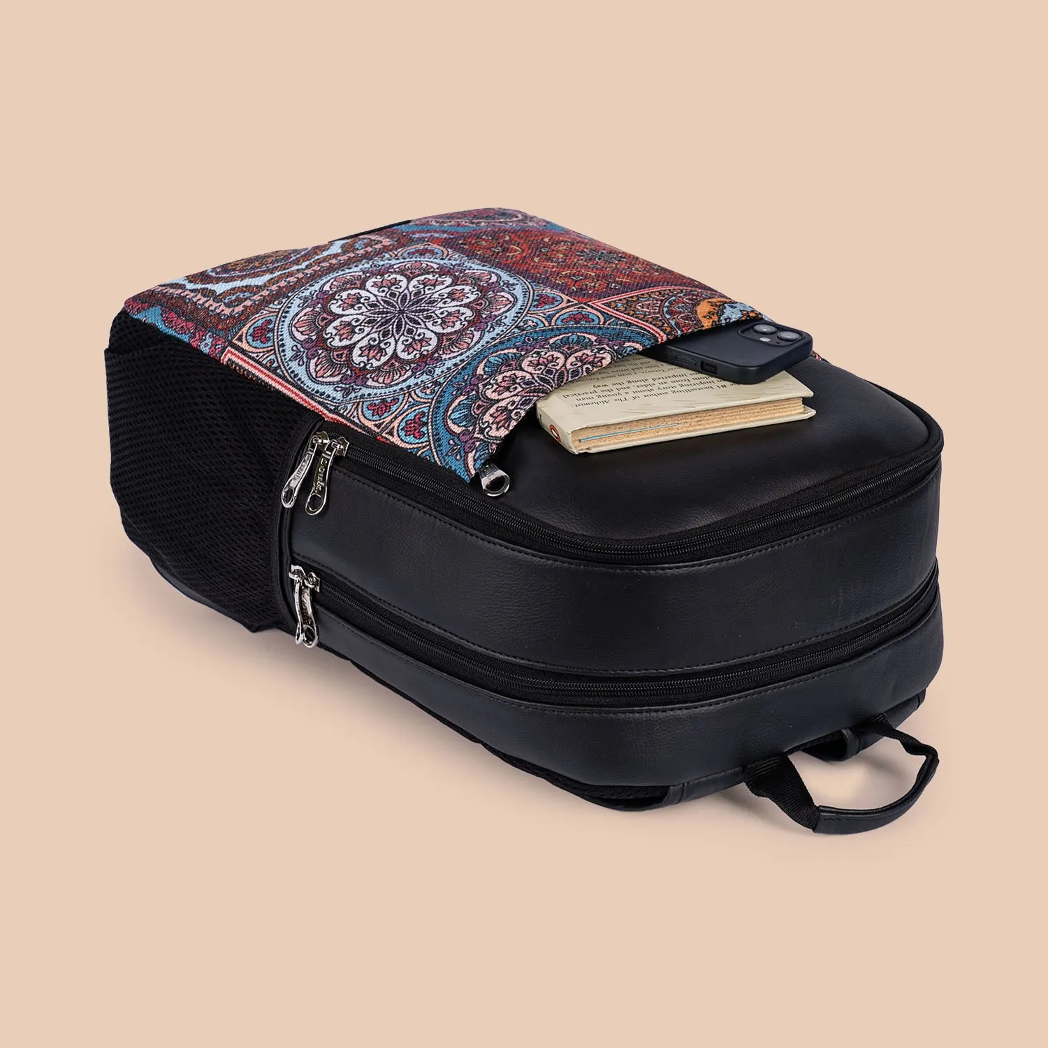 Multicolor Mandala Statement Backpack