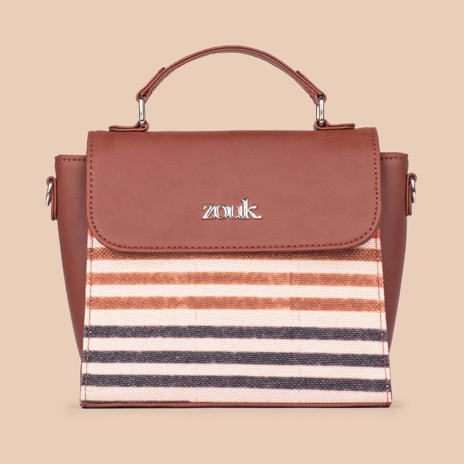 Qutub Stripes Statement Sling Bag