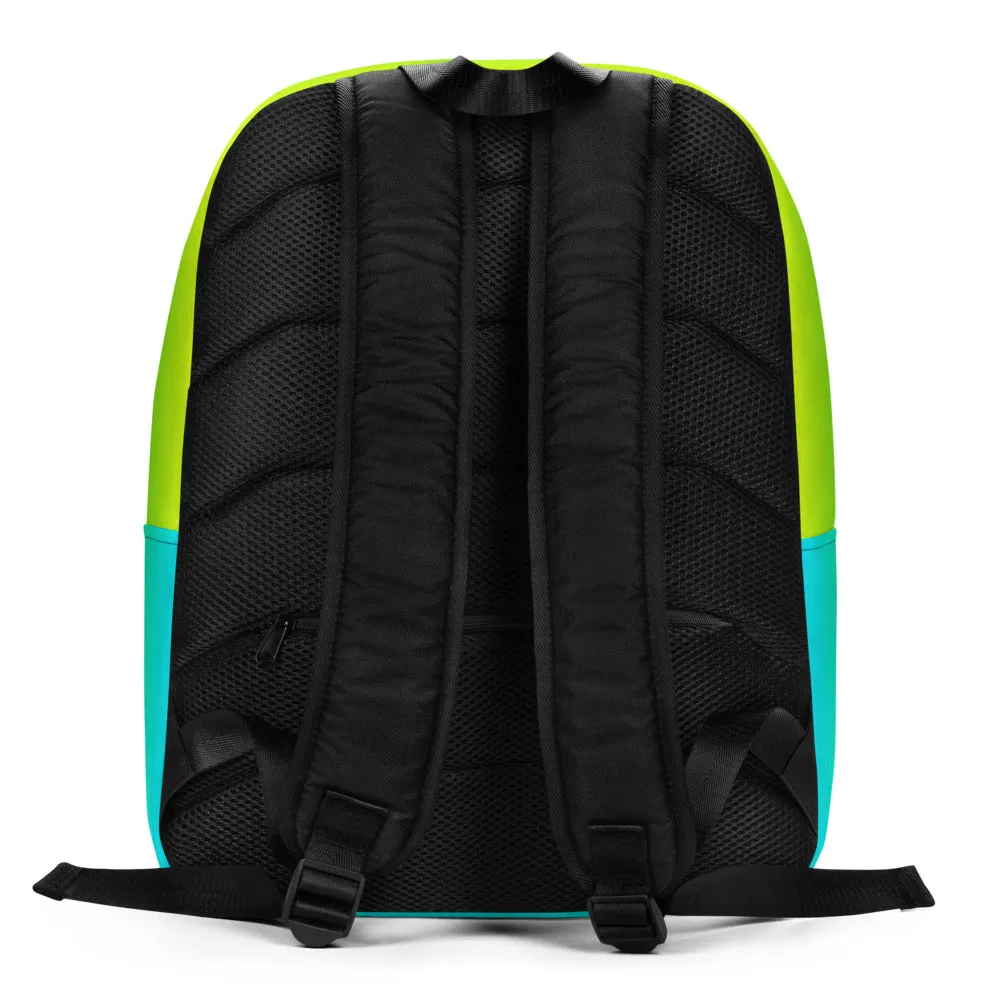 Rainbow Ombre Backpack, Rainbow Print Designer Gay Pride Minimalist Backpack Travel Bag- Made in USA/EU