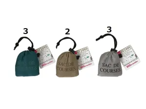 Retractable compact Eco Bag -Natural color-