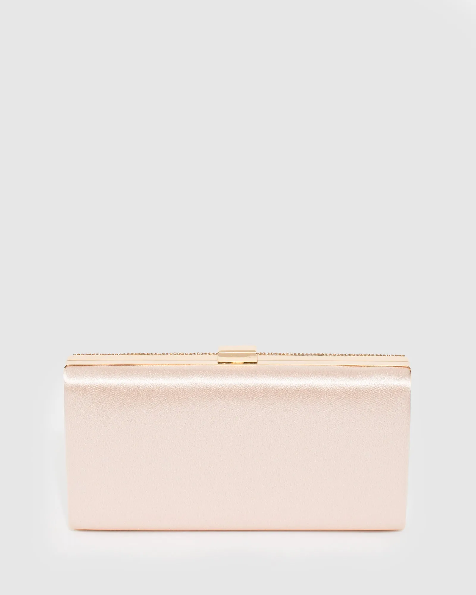 Rose Gold Emma Crystal Clutch Bag