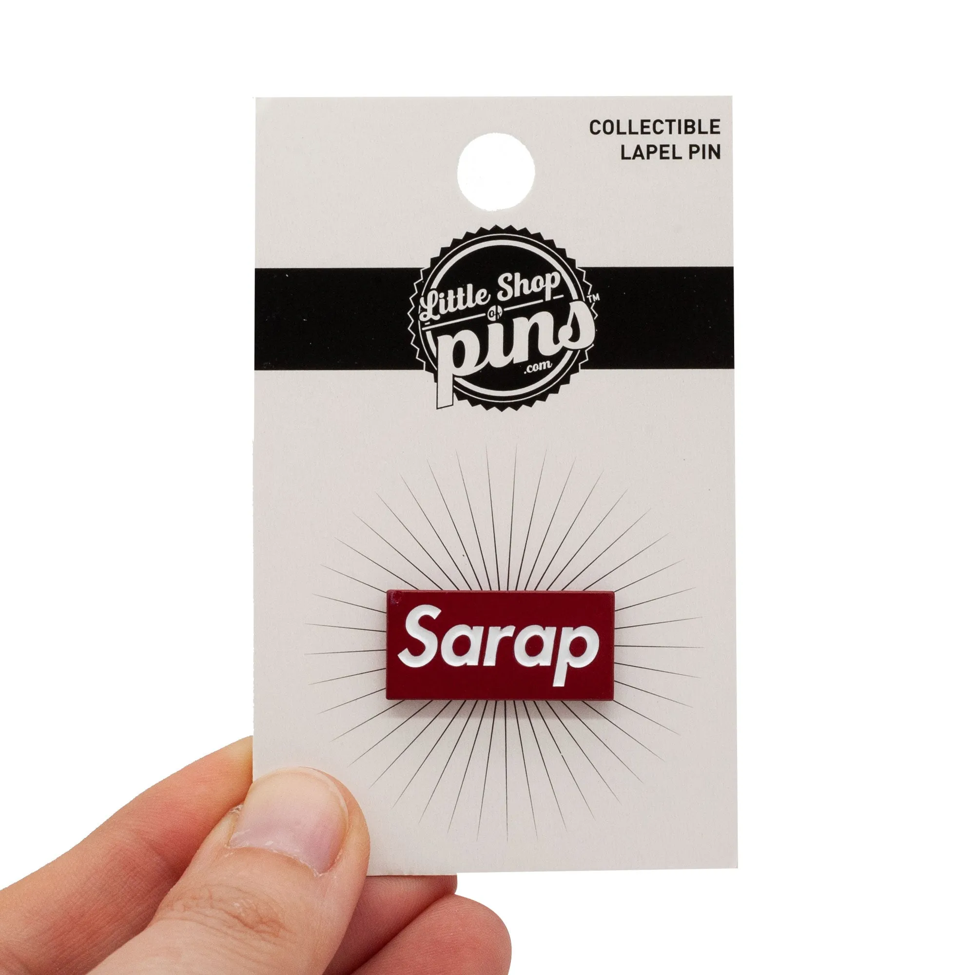 Sarap Enamel Pin