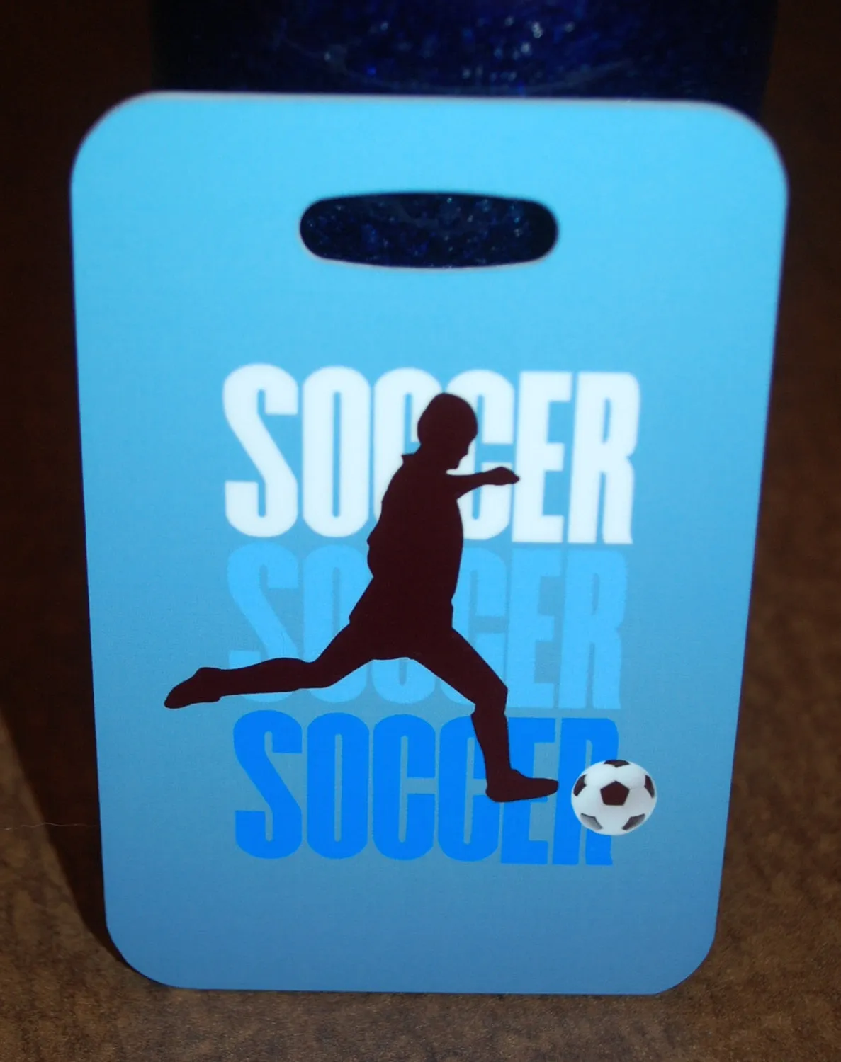 Soccer Silhouette Bag Tag
