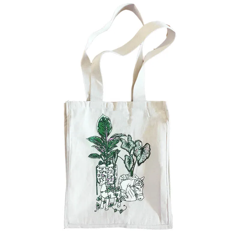 Spiced Equestrian Horseplant Tote in Multi - 16"x13"