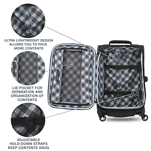 Travelpro Maxlite 5 Softside Expandable Spinner Wheel Luggage, Black