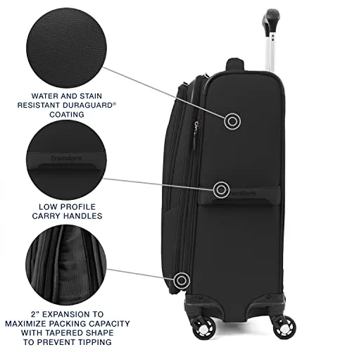 Travelpro Maxlite 5 Softside Expandable Spinner Wheel Luggage, Black