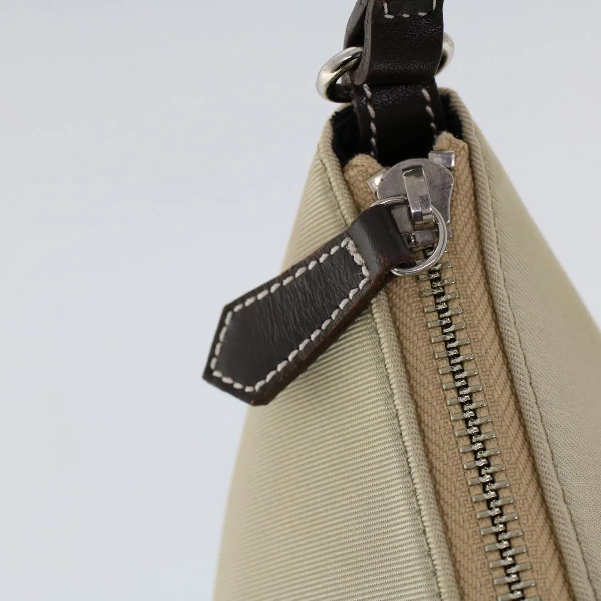 Trendy Inspired Burberry Blue Label Shoulder Bag Nylon Beige Auth Ti1219