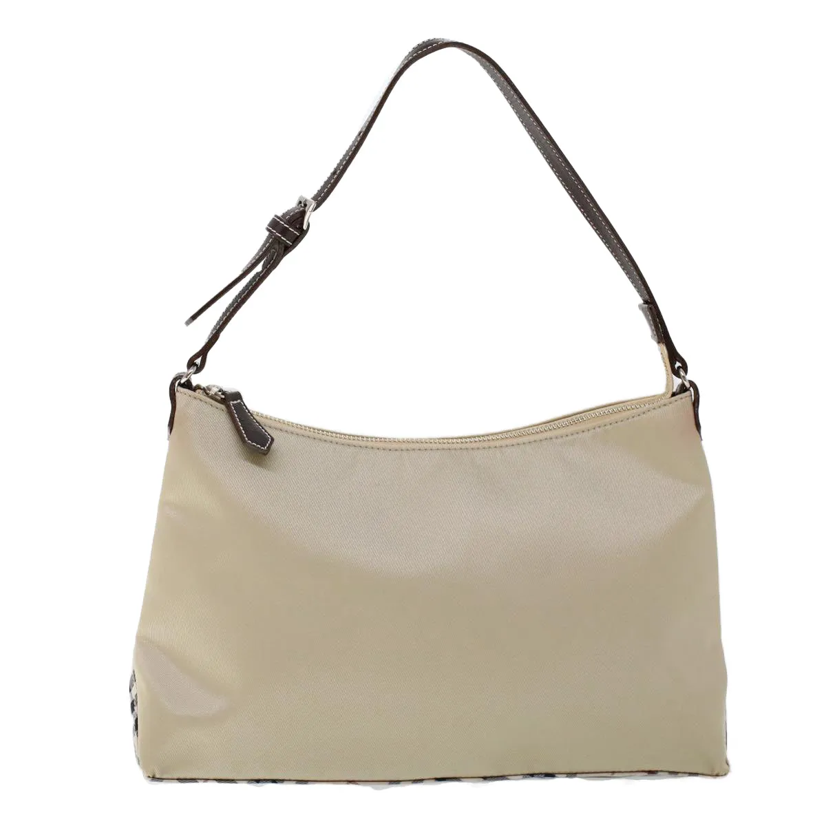 Trendy Inspired Burberry Blue Label Shoulder Bag Nylon Beige Auth Ti1219