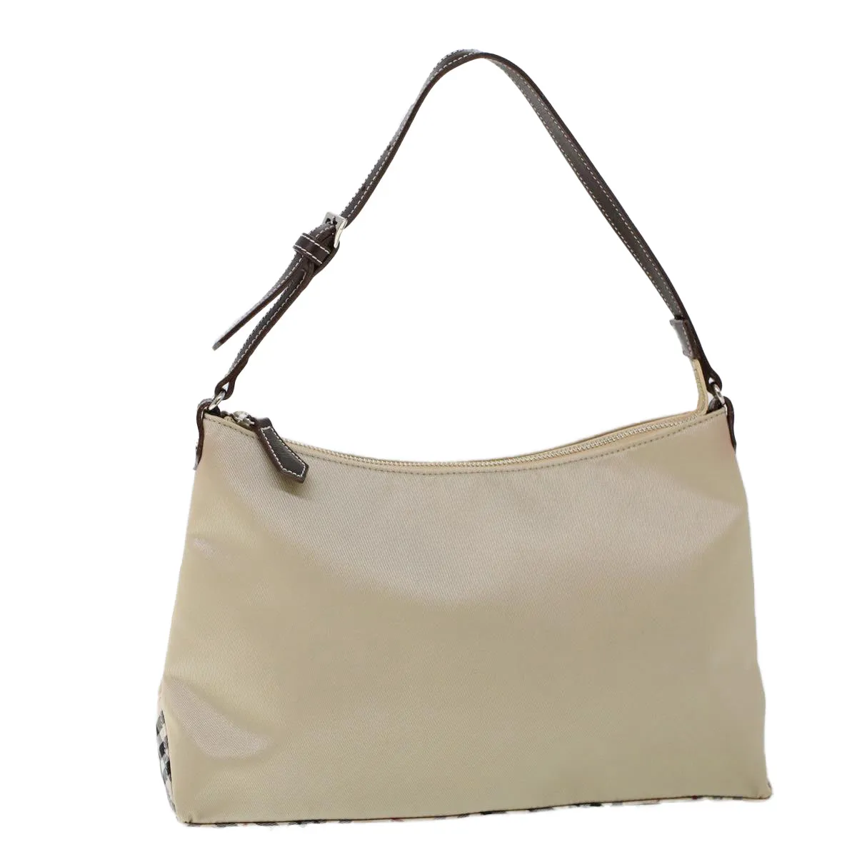 Trendy Inspired Burberry Blue Label Shoulder Bag Nylon Beige Auth Ti1219