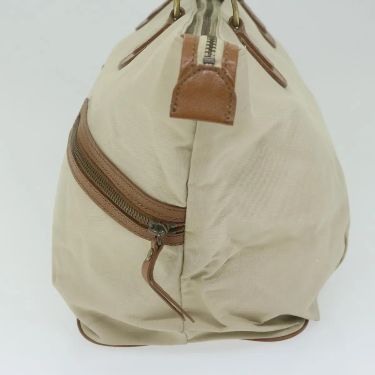 Trendy Inspired Burberry Blue Label Tote Bag Canvas Beige Auth Bs11106