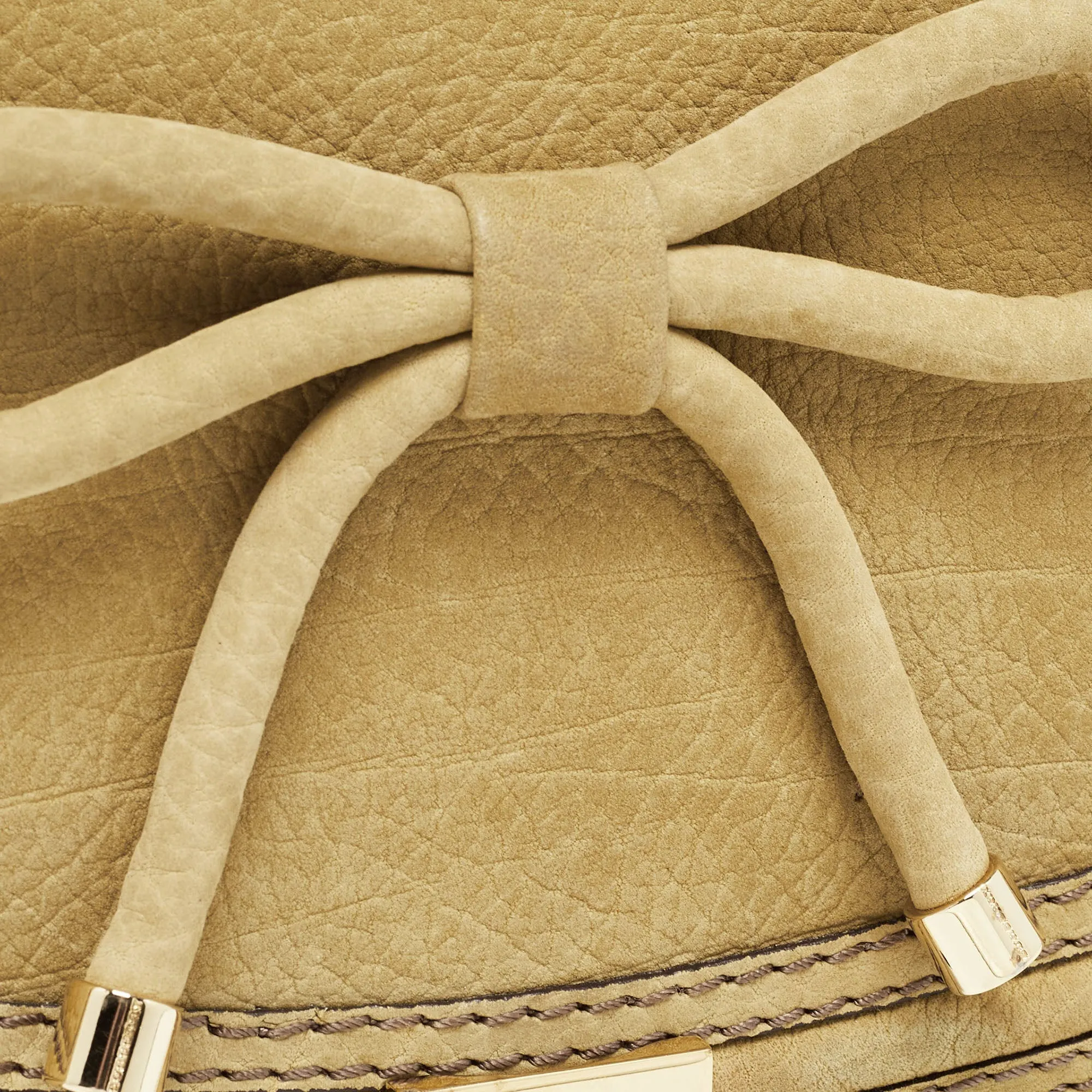 Trendy Inspired Burberry Green Nubuck Leather Bow Flap Clutch