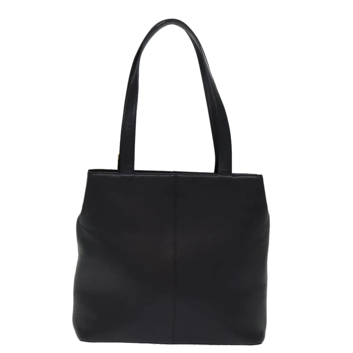 Trendy Inspired Burberry Shoulder Bag Leather Black Auth Bs14825
