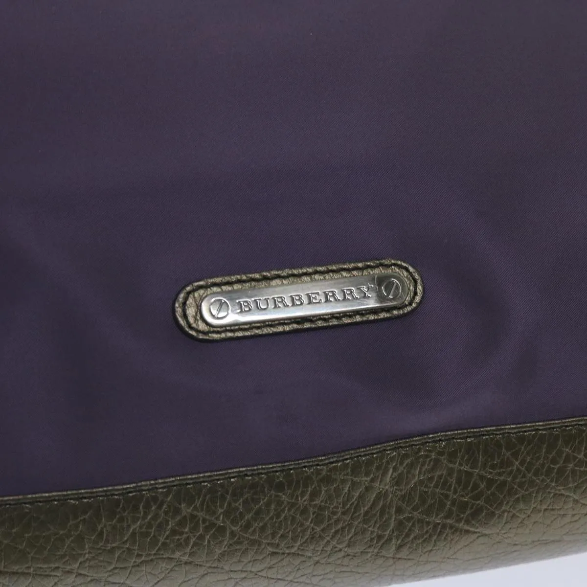 Trendy Inspired Burberry Tote Bag Nylon Purple Auth 65716