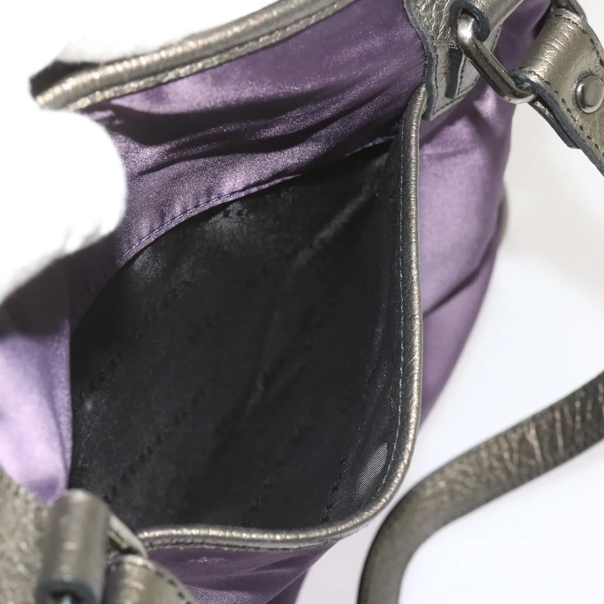 Trendy Inspired Burberry Tote Bag Nylon Purple Auth 65716