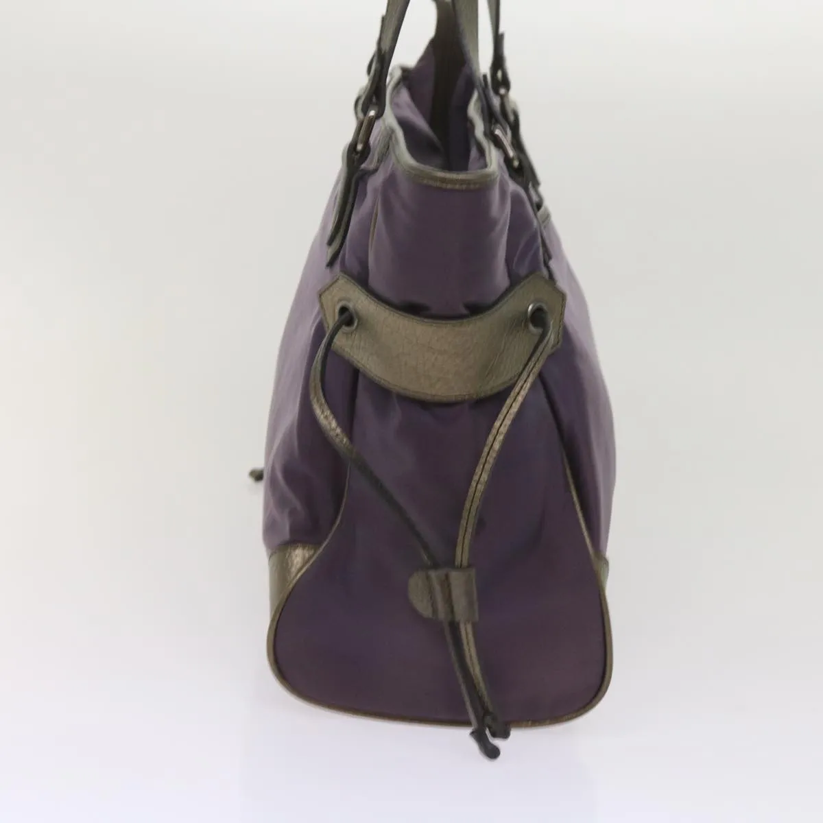 Trendy Inspired Burberry Tote Bag Nylon Purple Auth 65716