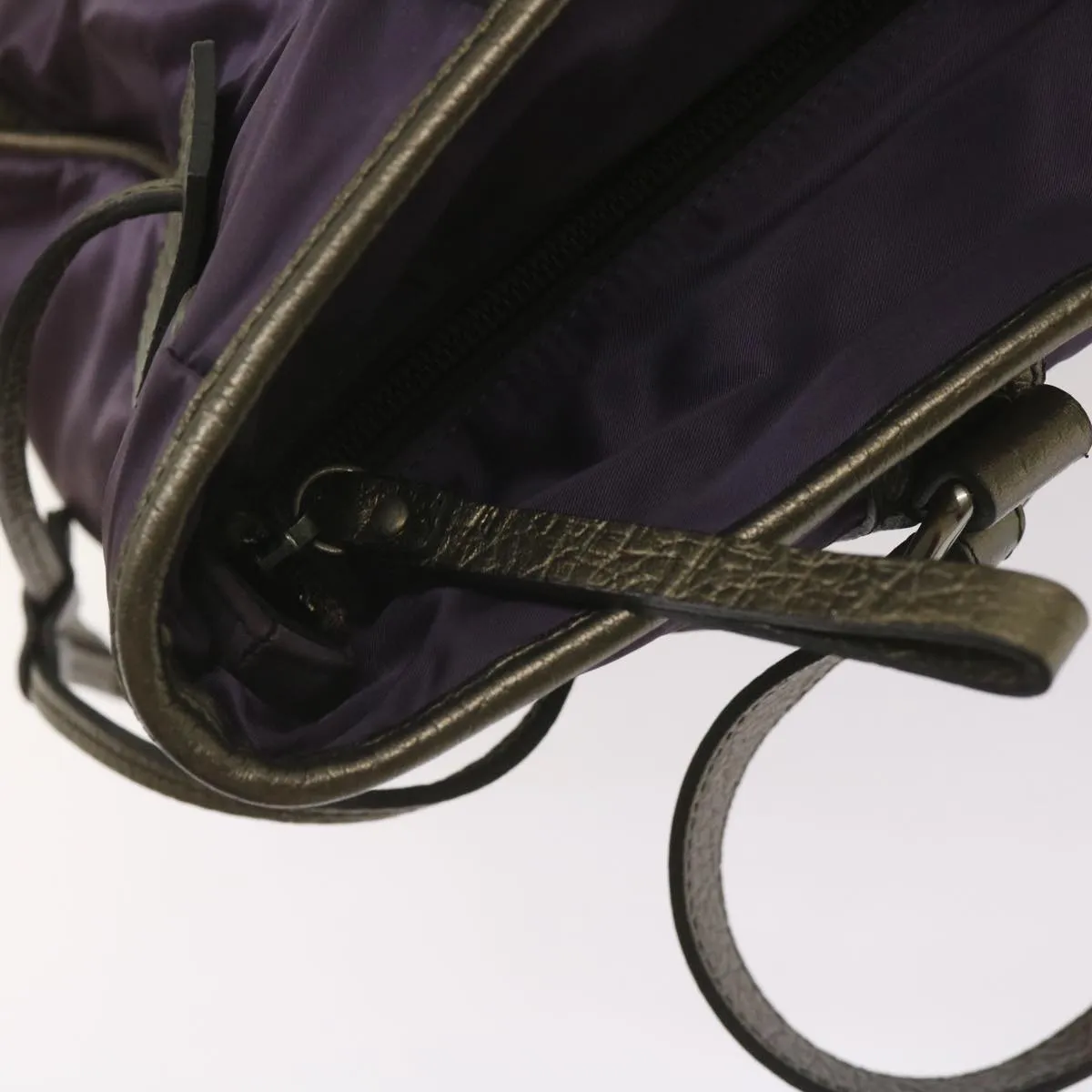 Trendy Inspired Burberry Tote Bag Nylon Purple Auth 65716