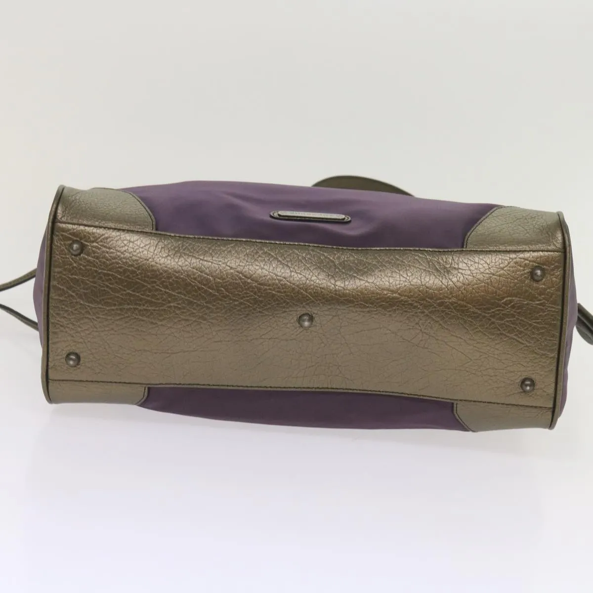 Trendy Inspired Burberry Tote Bag Nylon Purple Auth 65716