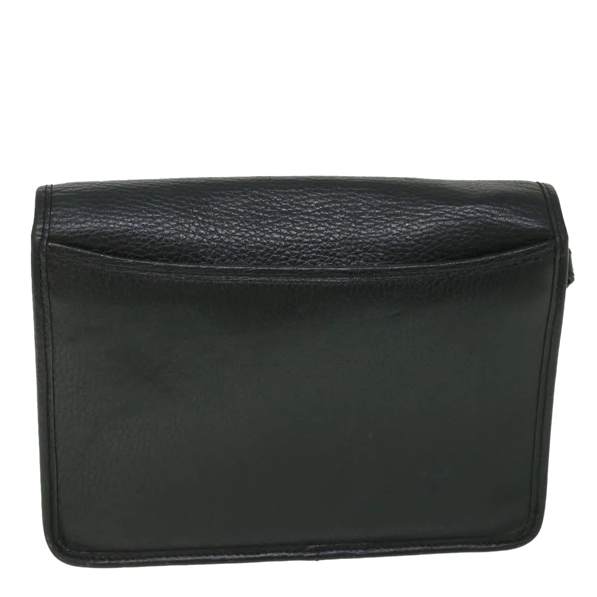 Trendy Inspired Burberryss Clutch Bag Leather Black Auth Bs8730