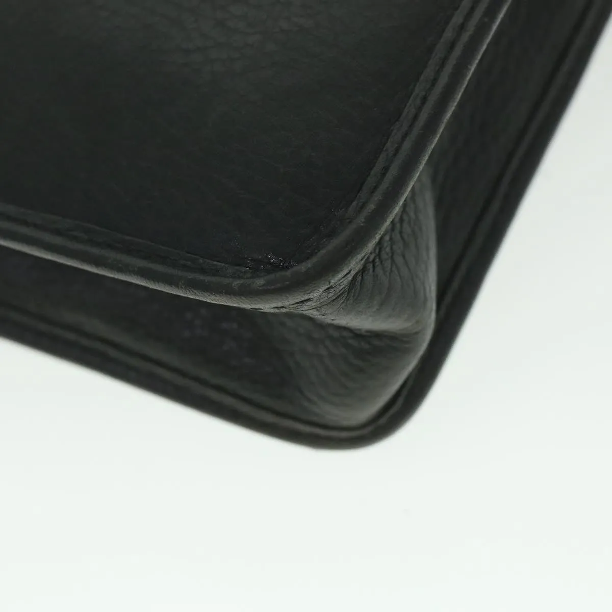 Trendy Inspired Burberryss Clutch Bag Leather Black Auth Bs8730