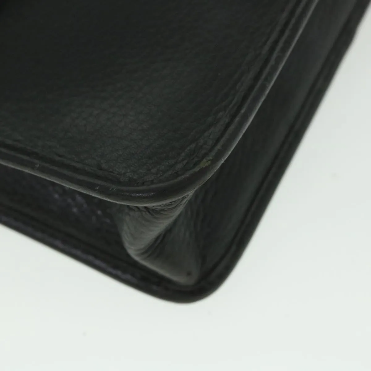 Trendy Inspired Burberryss Clutch Bag Leather Black Auth Bs8730