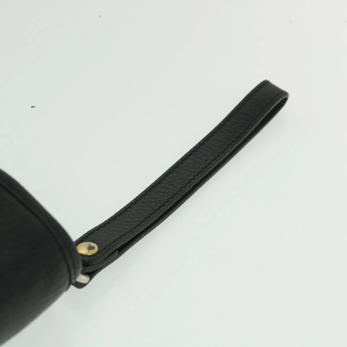 Trendy Inspired Burberryss Clutch Bag Leather Black Auth Bs8730