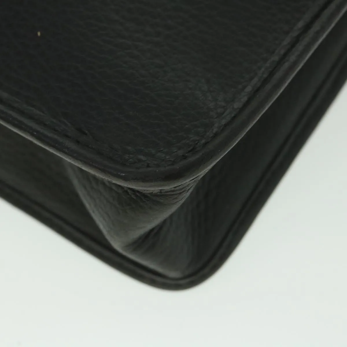 Trendy Inspired Burberryss Clutch Bag Leather Black Auth Bs8730