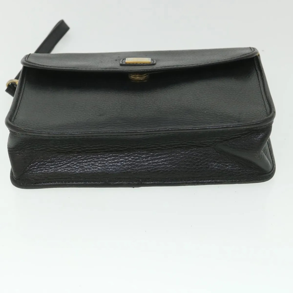 Trendy Inspired Burberryss Clutch Bag Leather Black Auth Bs8730