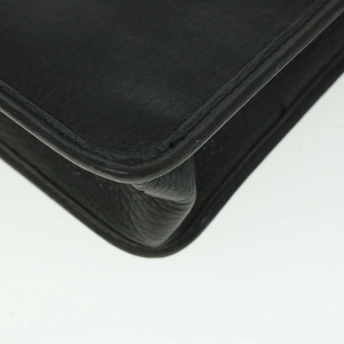 Trendy Inspired Burberryss Clutch Bag Leather Black Auth Bs8730