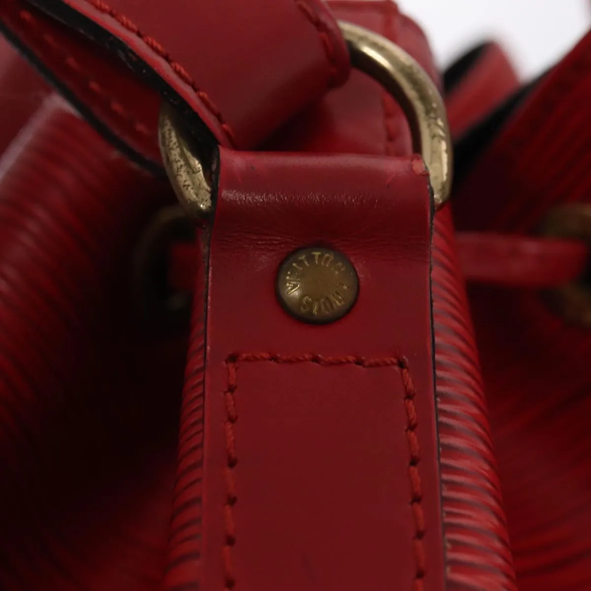 Trendy Inspired Louis Vuitton Epi Petit Noe Shoulder Bag Red M44107 Lv Auth 87925