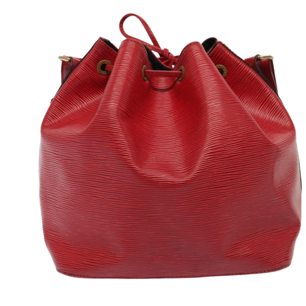 Trendy Inspired Louis Vuitton Epi Petit Noe Shoulder Bag Red M44107 Lv Auth 87925