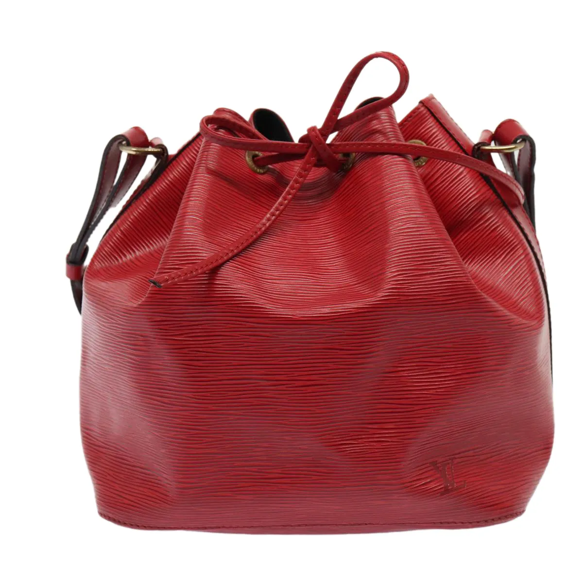Trendy Inspired Louis Vuitton Epi Petit Noe Shoulder Bag Red M44107 Lv Auth 87925